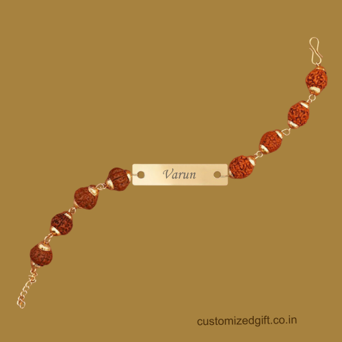 Personalized Rudraksh Rakhi