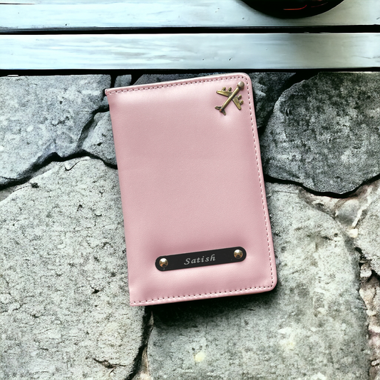 PASTEL PASSPORT COVER WITH NAME & CHARM