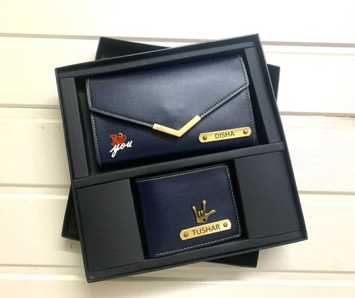 Customised Couple Wallets Gift Combo - Gift for Couple