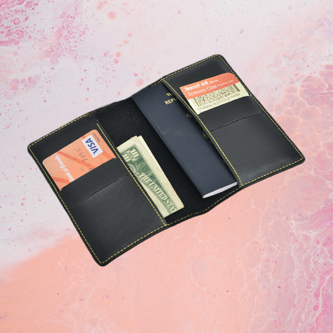 Customised Couple Passport Covers Combo With Name & Charm - Customized gift