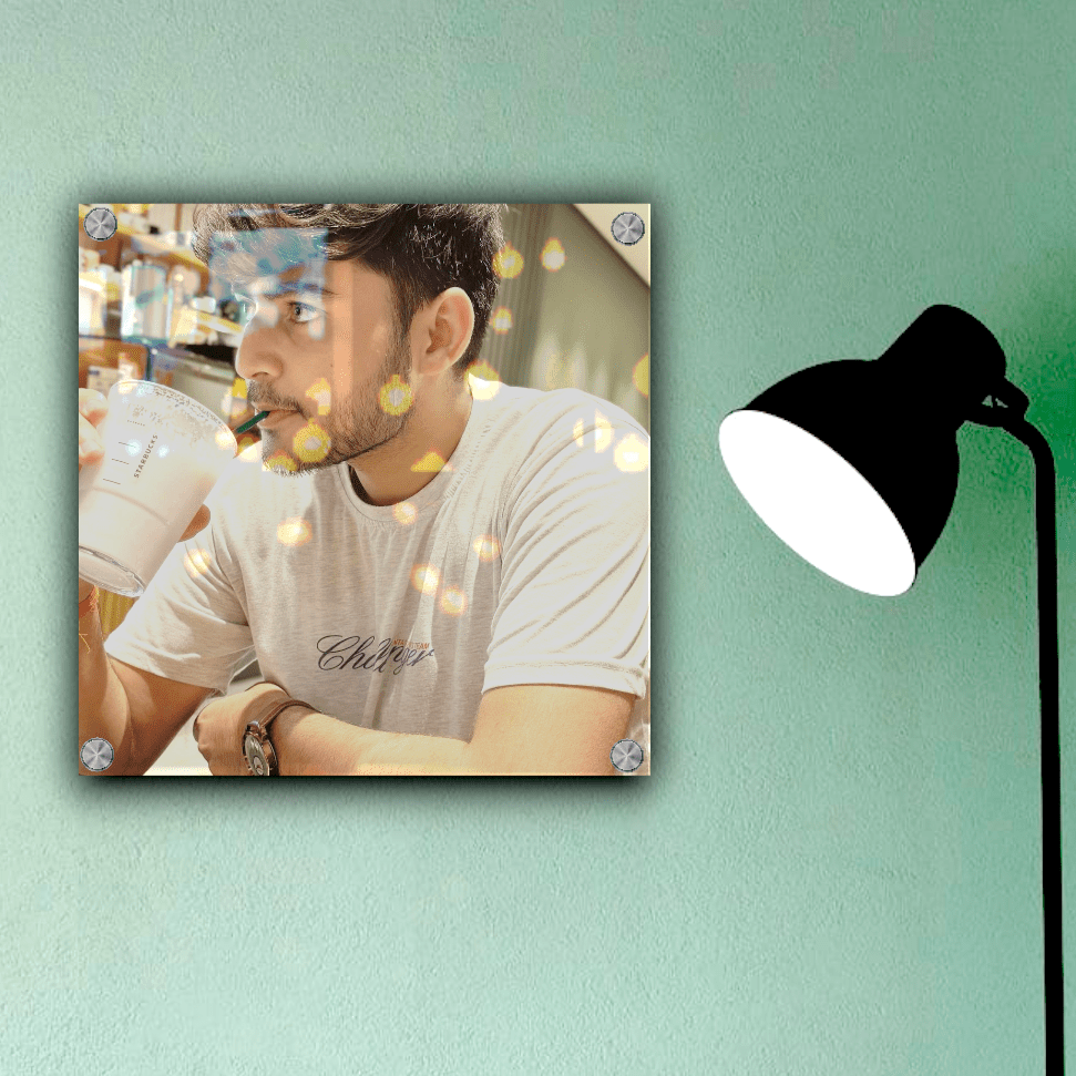 Glittering Glassy Photo Frame (A Perfect Gift for Him or Any Occasion) - Customized gift