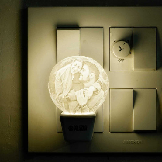 Heart & Moon Socket Night Lamp - Customized gift