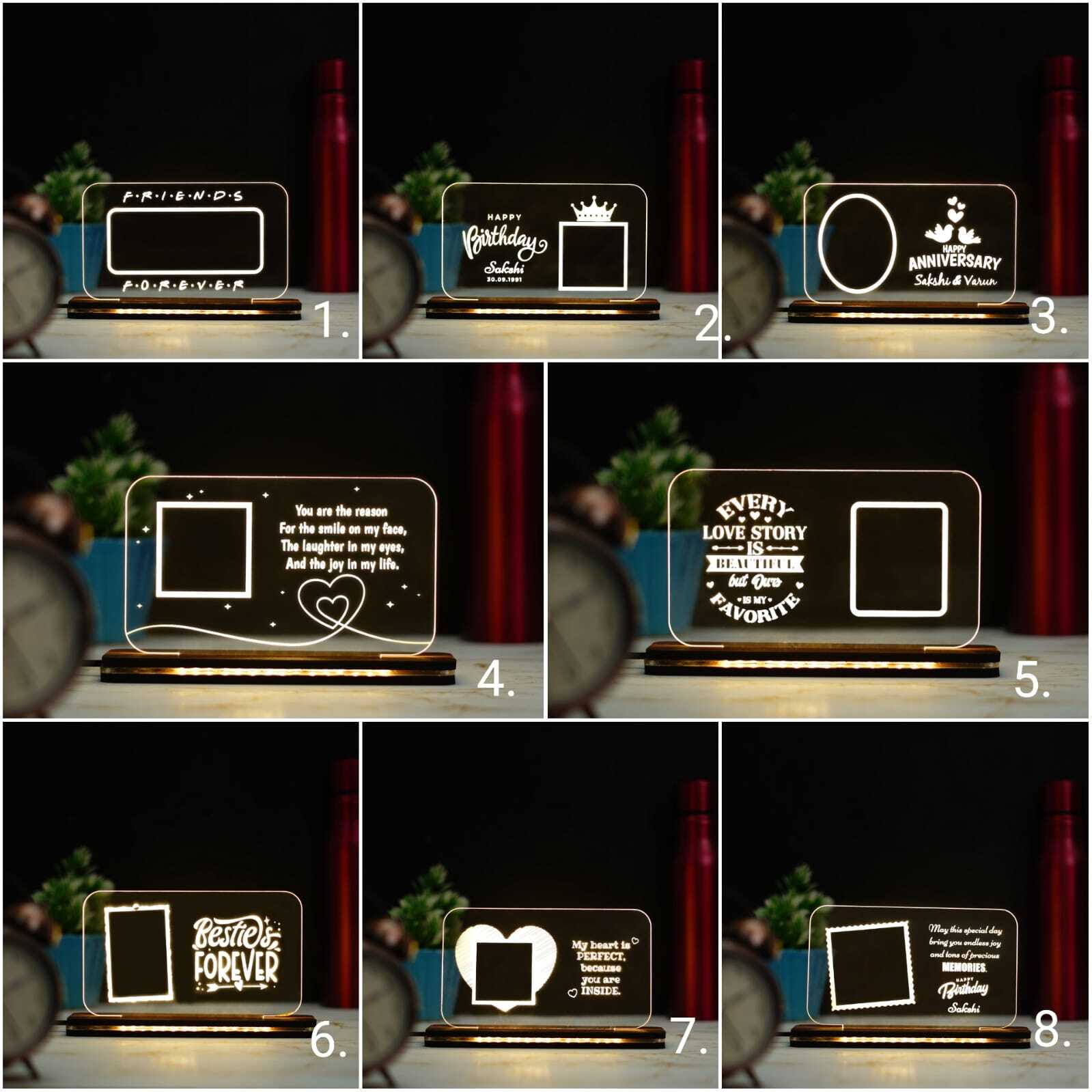 Led Photo Frames - Customized gift