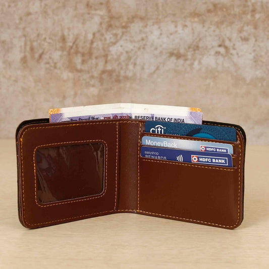 Personalized Faux Leather Wallet For Men's Signature series